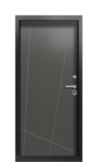 Дверь Termo Ral 7043 Граб Белый 283 вид внутри