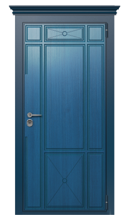 Дверь TermoPlus Del Mare Woodline Темно-синяя 2724