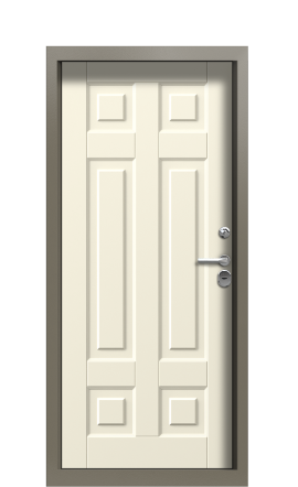 Дверь TermoPlus Ral 7006 Слоновая Кость 83