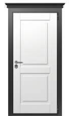 Дверь TermoWood Vesivio Милк 408 вид снаружи