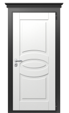 Дверь TermoWood Vesivio Милк 407 вид снаружи