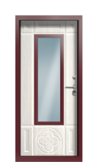 Дверь Termo Ral 8025 Дуб Светлый 267 вид внутри