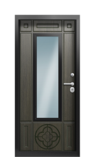 Дверь Termo Ral 6005 Венге 966 вид внутри