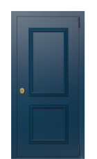 Дверь TermoPlus Del Mare Ral 5014 778 вид снаружи