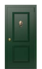 Дверь TermoPlus Del Mare Зелёное Сукно 779 вид снаружи