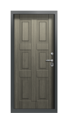 Дверь Termo Ral 7043 Серый кварц 1384 вид внутри