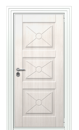 Входная дверь TermoWood Ral 9003 Сатиновое дерево 1241