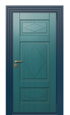 Дверь TermoWood Del Mare Морская волна 912 вид снаружи