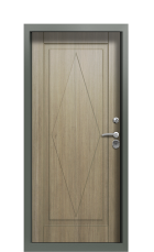 Дверь Termo Ral 7009 Светло-серый 1359 вид внутри