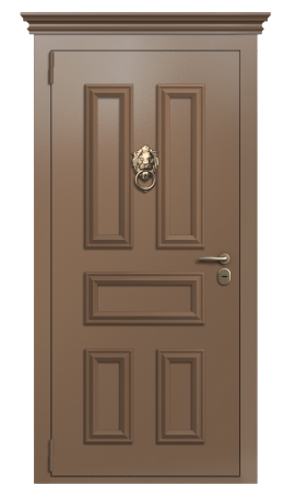 Дверь TermoPlus Ral 8025 Сатиновое Дерево 887