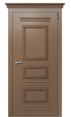 Дверь Termo Ral 8025 Кале 473 вид снаружи