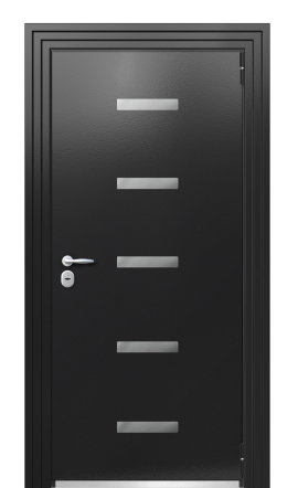 Дверь TermoPlus Ral 9005 Венге 513