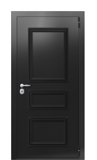 Дверь TermoPlus Ral 9005 Венге 528 вид снаружи