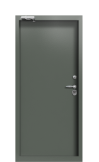 Дверь Termo  Ral 6028 Ral 7009 380 вид внутри