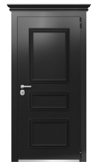 Дверь TermoPlus Ral 9005 Морская волна 395 вид снаружи