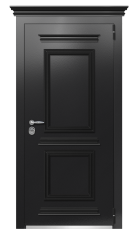 Дверь Termo Ral 9005 Кале 663 вид снаружи