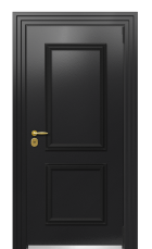 Дверь TermoPlus Ral 9005 Securemme 356 вид снаружи