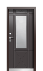 Дверь Termo Tobacco Ral 8019 941 вид внутри