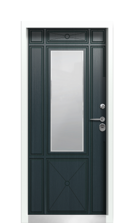 Дверь TermoPlus Ral 7043 Серый Антрацит 229