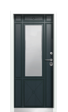 Дверь Termo Ral 7043 Серый Антрацит 229 вид внутри