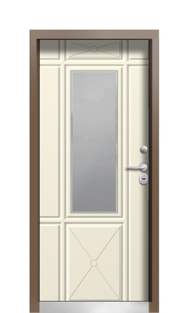 Дверь TermoPlus Ral 8025 Слоновая Кость 345