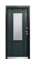 Дверь Termo Ral 7009 Серый Антрацит 949 вид внутри