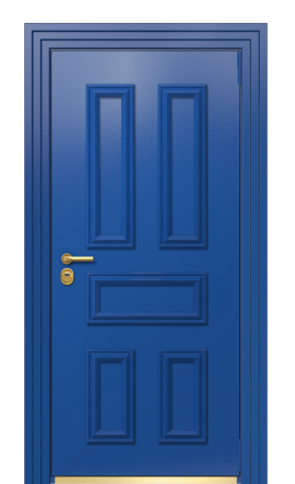 Дверь TermoPlus Ral 5005 Тёмно красный 126