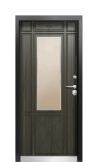 Дверь Termo Ral 9003 Венге 197 вид внутри