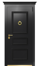 Дверь TermoPlus Ral 9005 Венге 446 вид снаружи