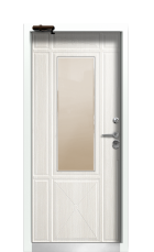 Дверь Termo Ral 9003 Белая Эмаль 592 вид внутри