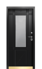 Дверь Termo Ral 9005 Securemme 357 вид внутри