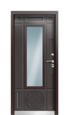 Дверь Termo Tobacco Ral 8019 923 вид внутри