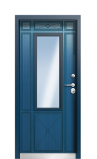 Дверь Termo Del Mare Темно-синяя 1104 вид внутри