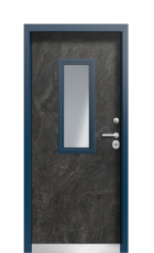 Дверь Termo Vesuvio Темный мрамор 1112 вид внутри