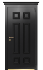 Дверь TermoPlus Ral 9005 Securemme 355 вид снаружи