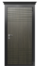 Дверь TermoWood Ral 9005 Венге 564 вид снаружи