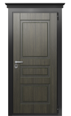 Дверь TermoWood Ral 9005 Венге 559 вид снаружи