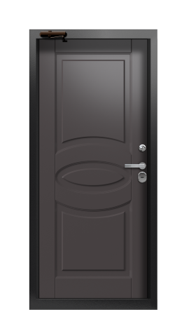 Дверь TermoWood Ral 9005 Венге 559