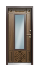 Дверь Termo Ral 9003 Тик 358 вид внутри