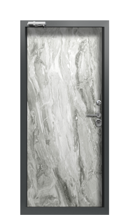 Дверь TermoWood Дверь Terma Белый и Черный Мрамор Ral 7043