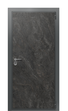 Дверь TermoWood Дверь Terma Белый и Черный Мрамор Ral 7043 вид снаружи