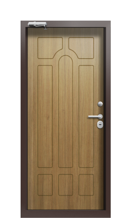 Дверь TermoPlus Ral 8017 Дуб 521