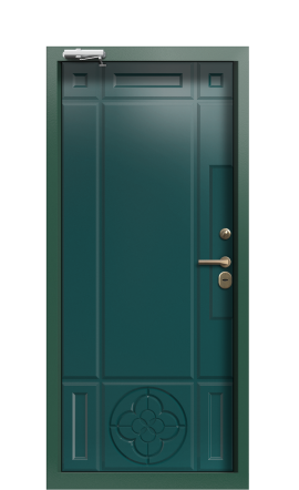 Дверь TermoPlus Ral 6028 Зелёное сукно 546