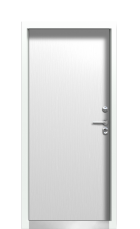 Дверь Termo Ral 9003 Ледяной дождь 1073 вид внутри