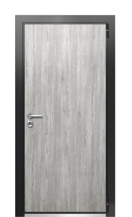 Дверь TermoWood Ral 9005 Морадо Серебристый 45