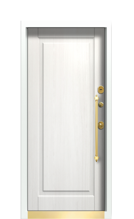 ДверьTermoWood RAL 3031, Белое дерево вид внутри