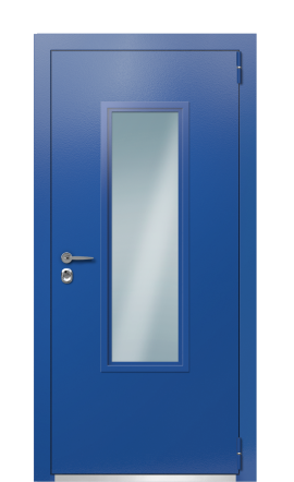 Дверь TermoPlus Ral 5005 Граб Белый 963