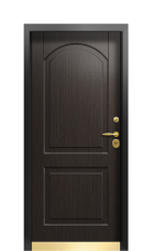 Дверь Termo Ral 9005 Венге 445 вид внутри