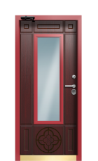 Дверь Termo Ral 8017 Грецкий Орех 432 вид внутри