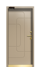 Дверь Termo Ral 8025 Securemme 605 вид внутри